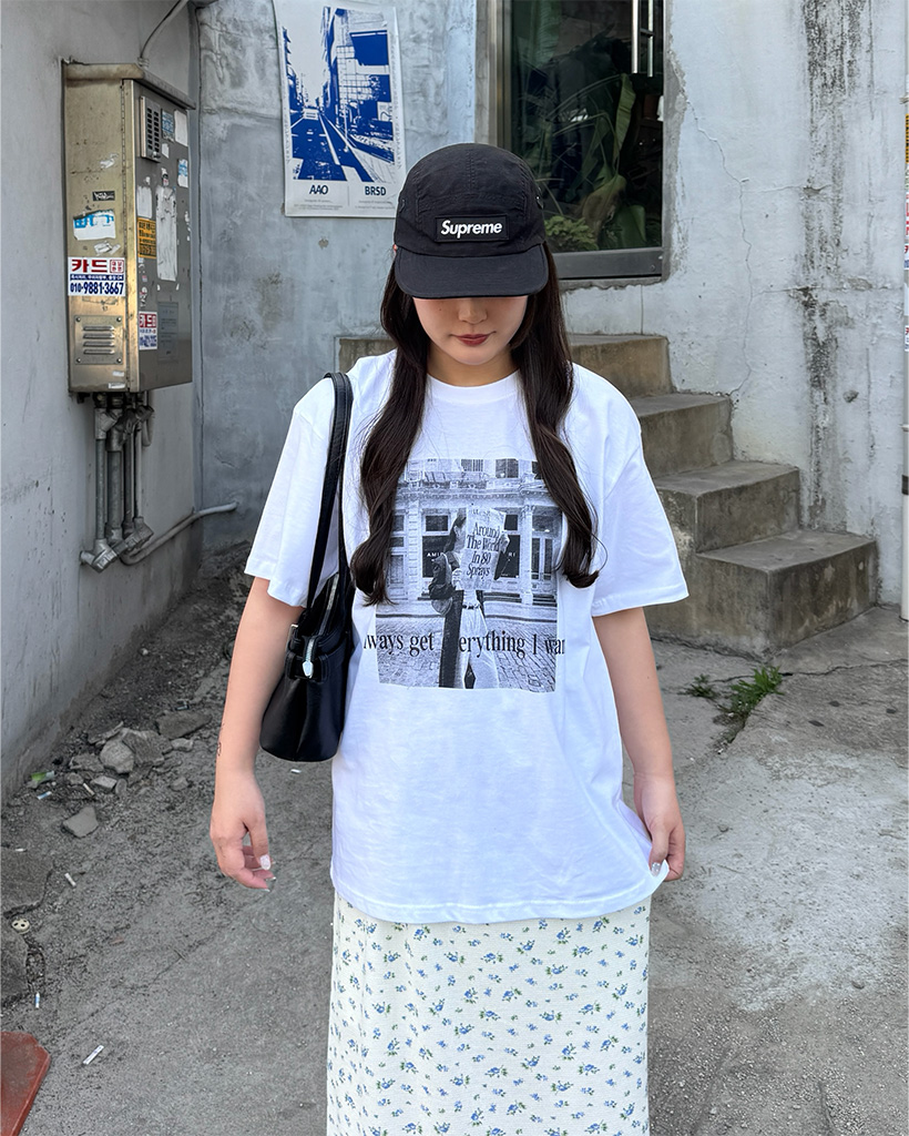 フォトプリントオーバーサイズTシャツ