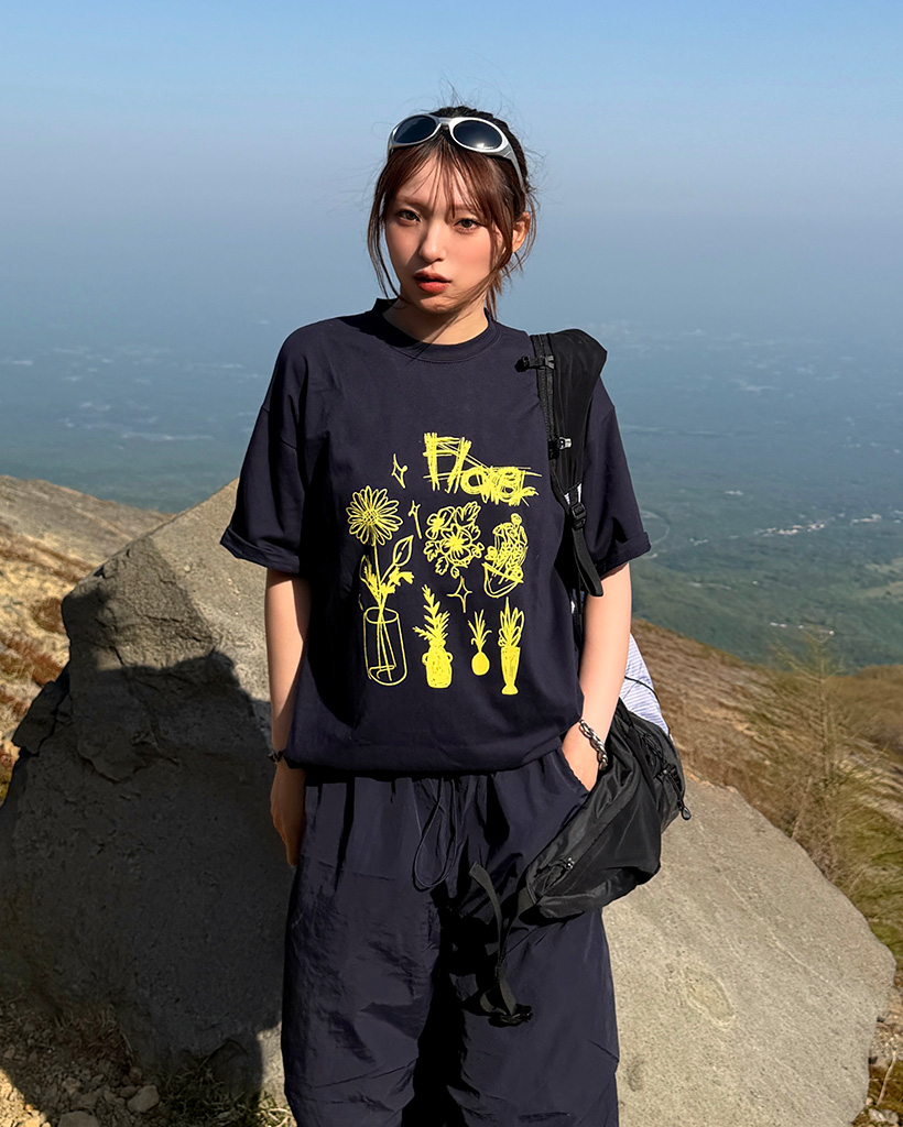 ヴィンテージフラワーTシャツ