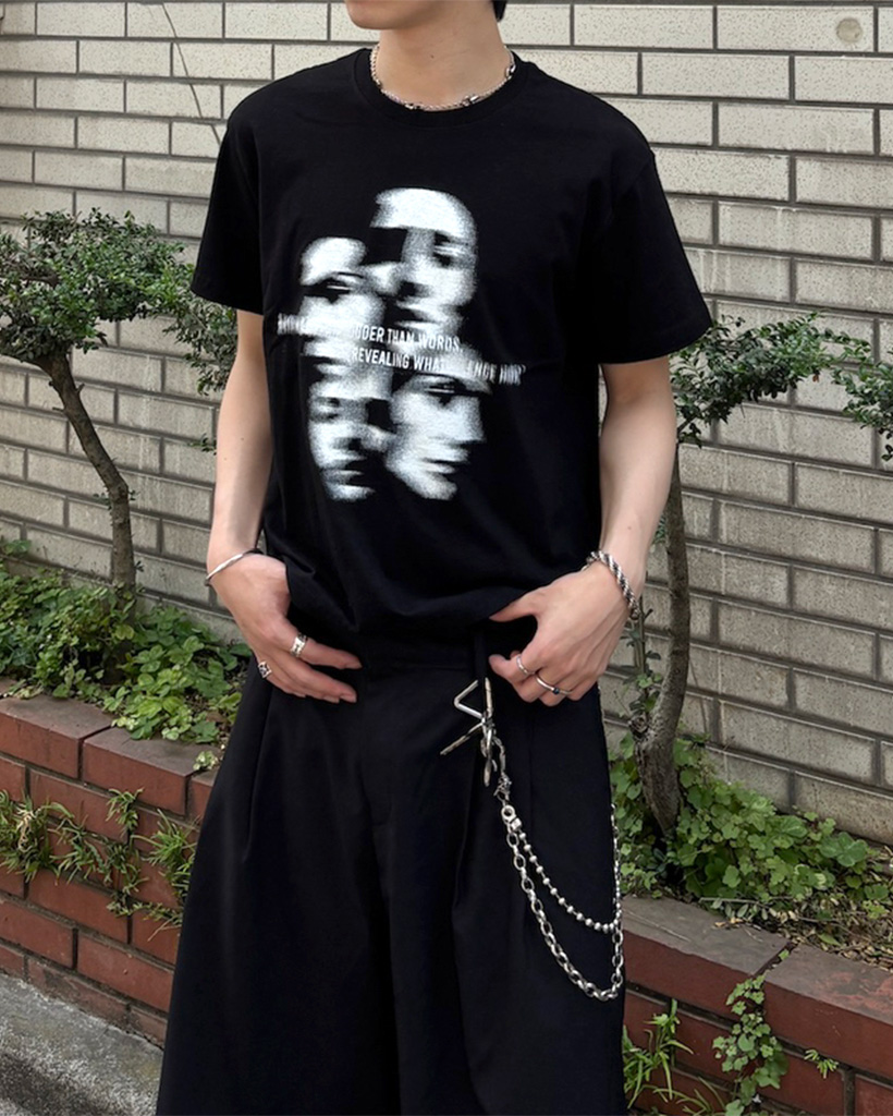 フェイスプリントTシャツ