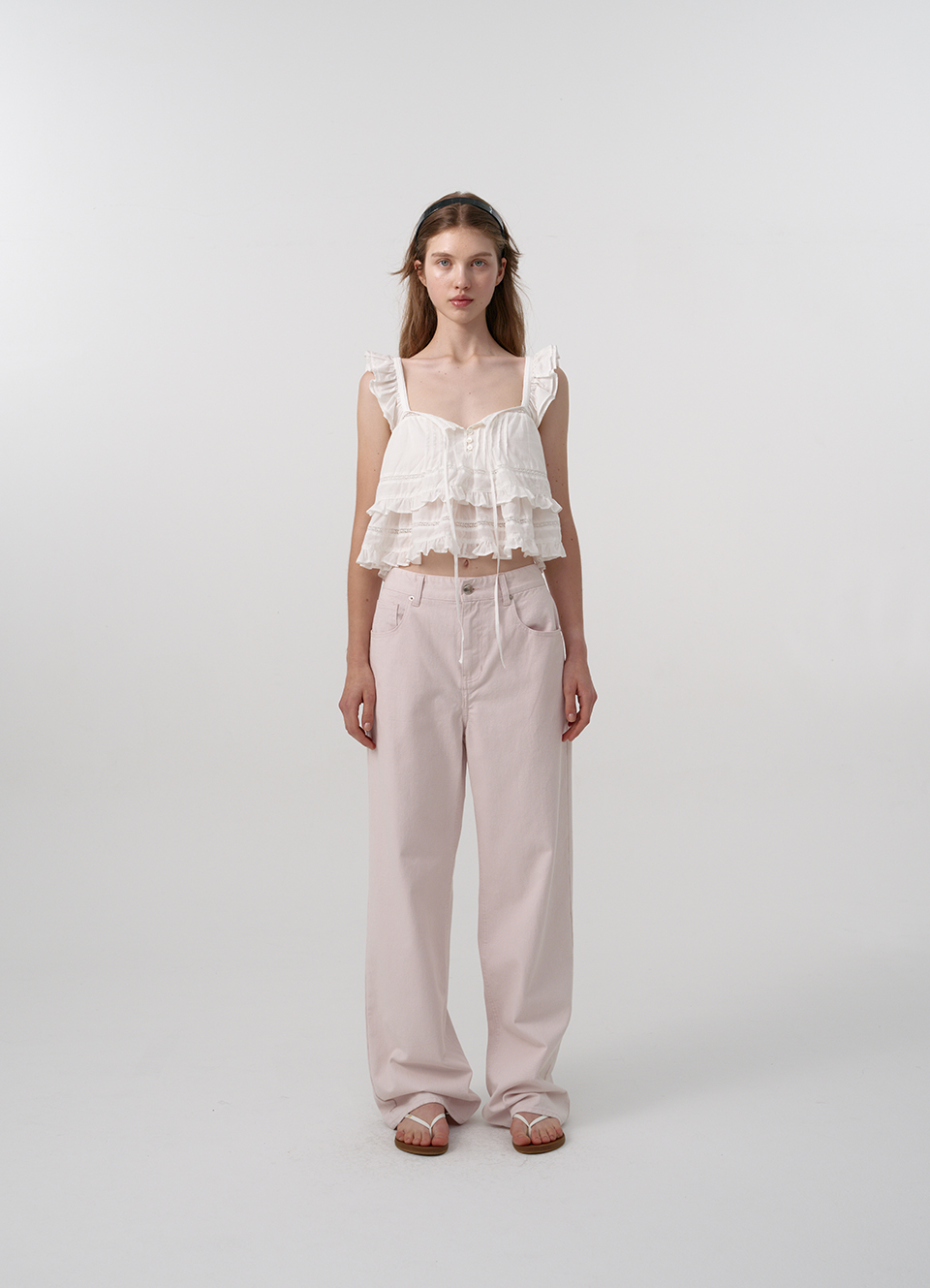 【Bibiy】IRIS RUFFLE TOP【新品タグ付き】 Bibiy IRIS RUFFLE TOP ホワイト 新品未使用