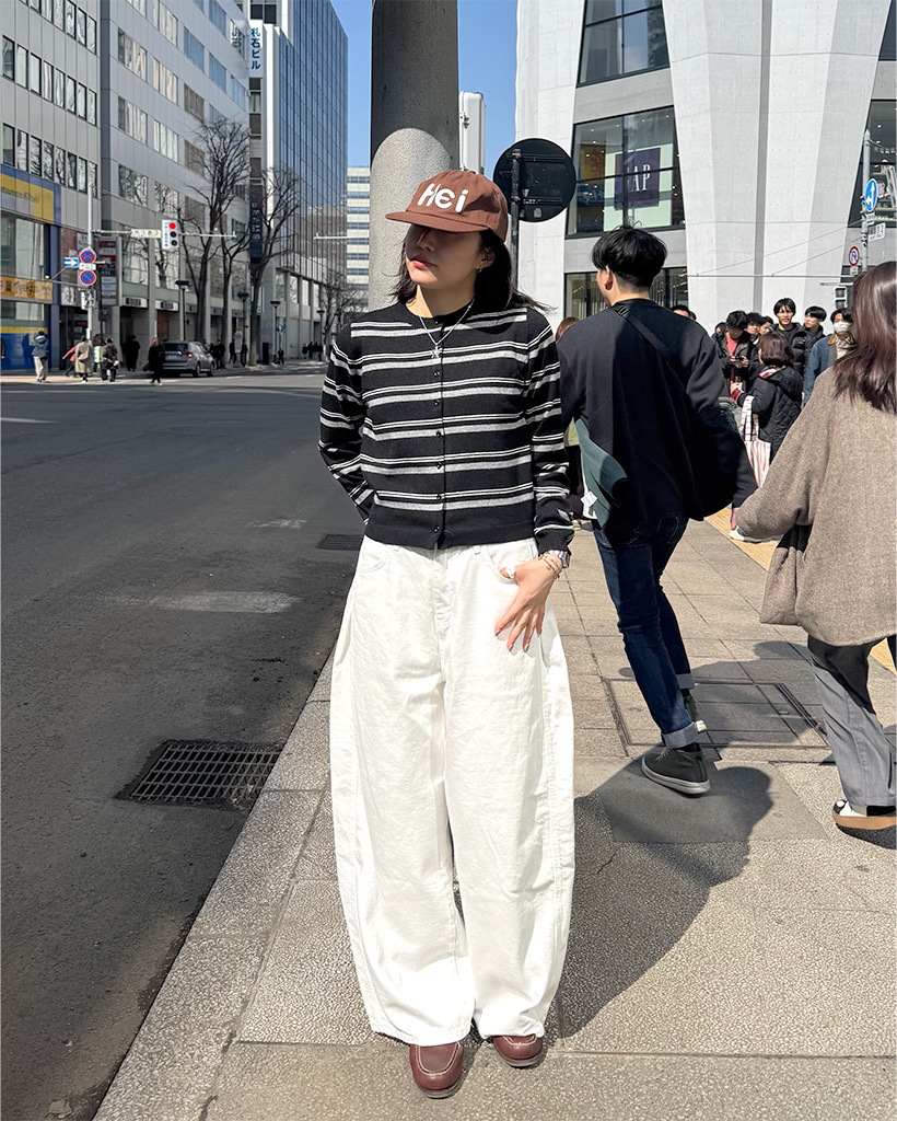 (ユニセックス)バルーンシルエットコットンパンツ