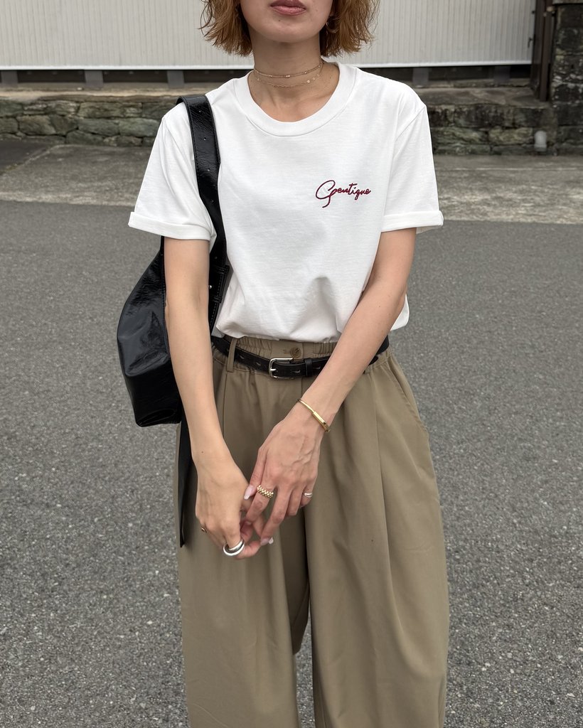 ワンポイント刺繍Tシャツ