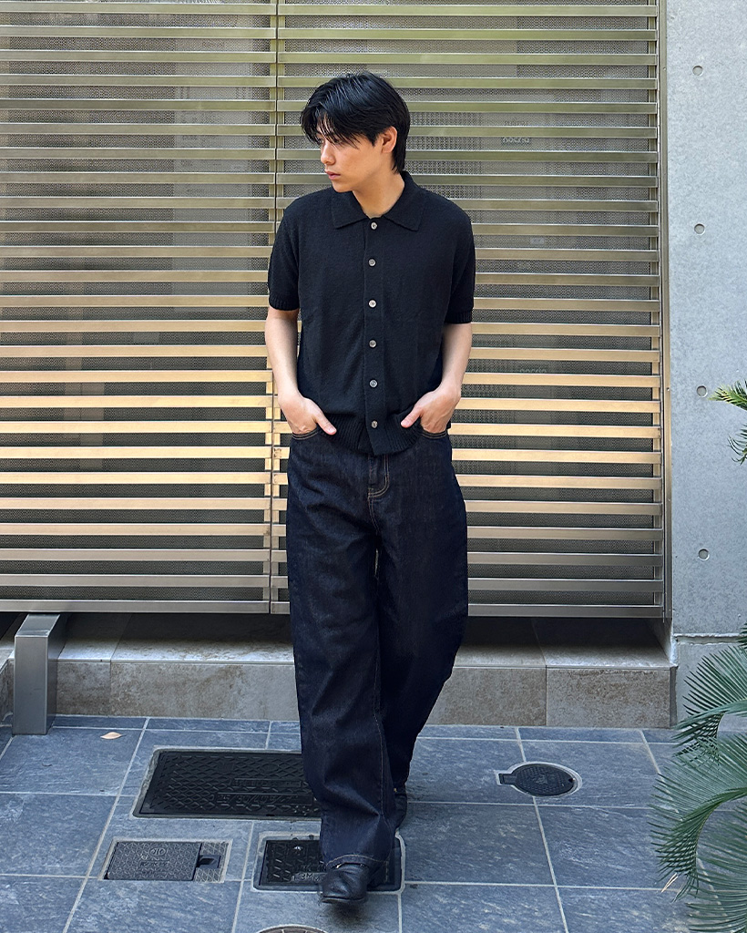 ストレートセルビッジデニムパンツ
