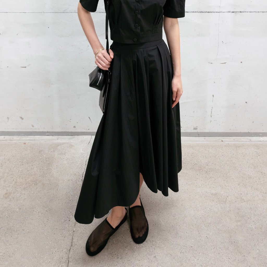 Crunch Textured Full Skirt