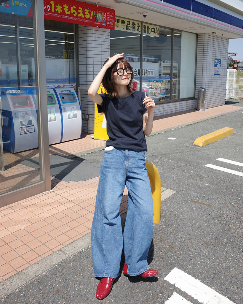 ウォッシングデニムパンツ