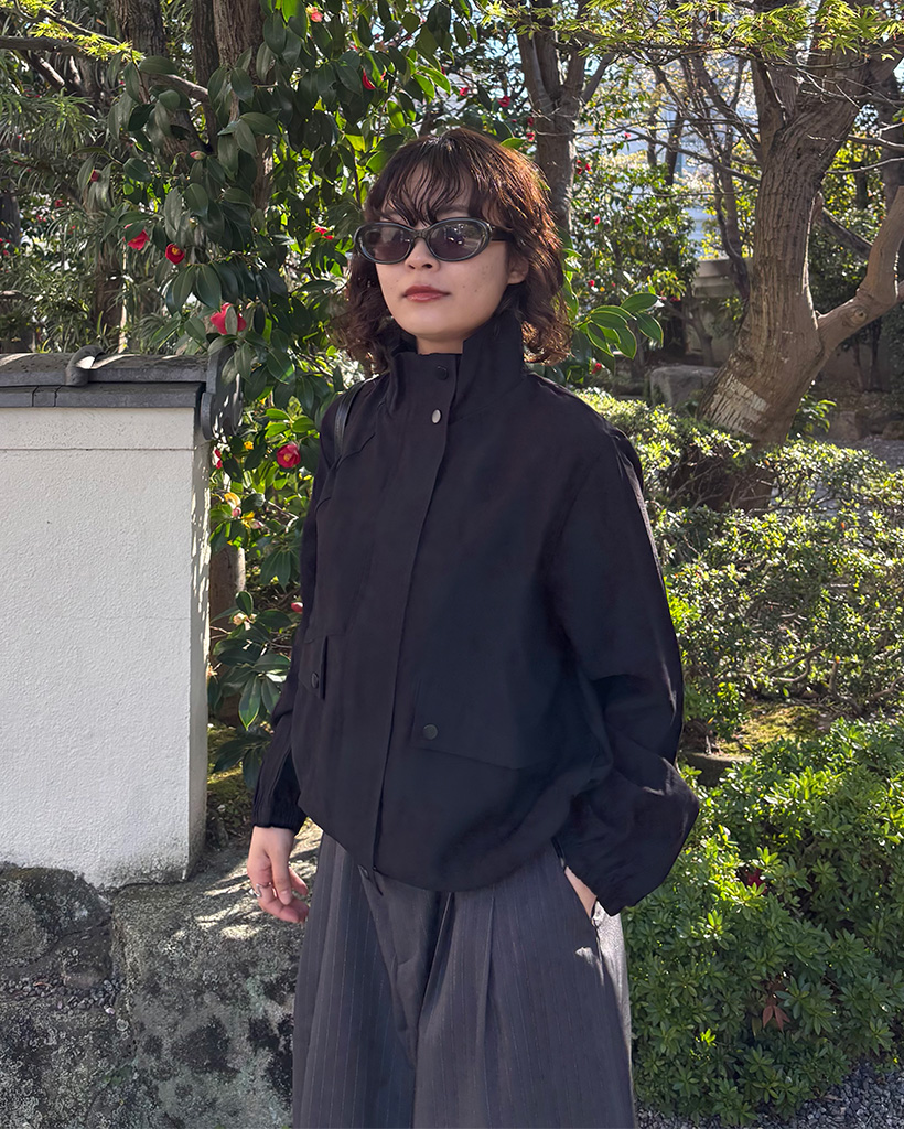 クロップスプリングコットンジャケット