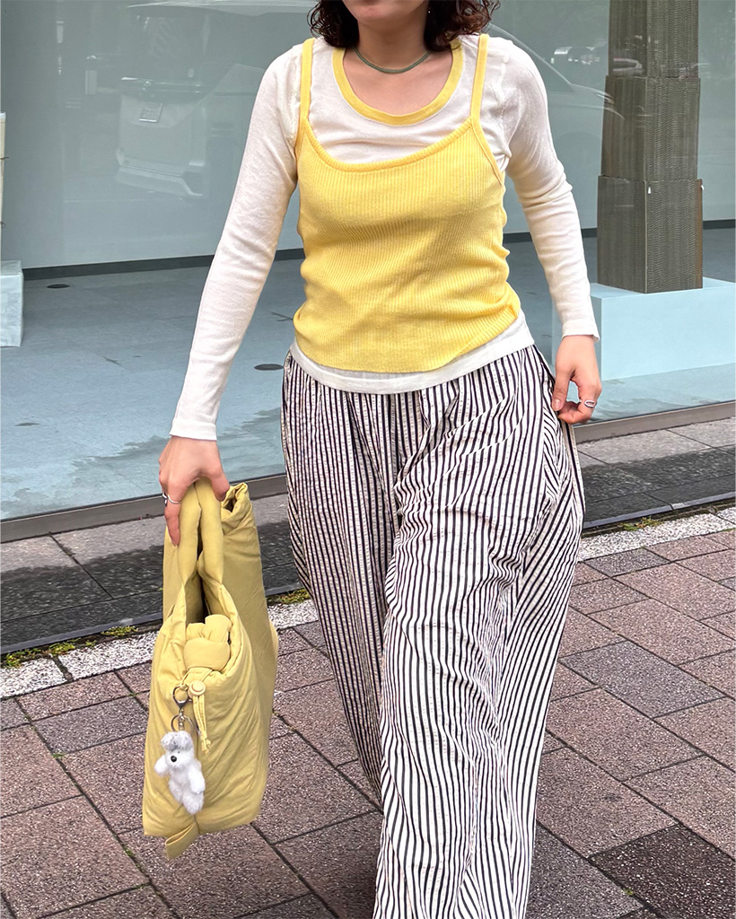 バイカラーキャミソールセット