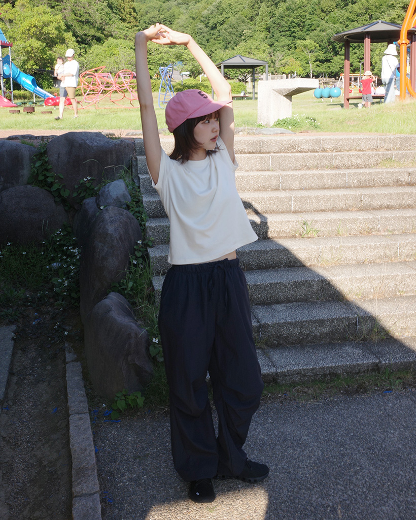 ラウンドネック半袖Tシャツ