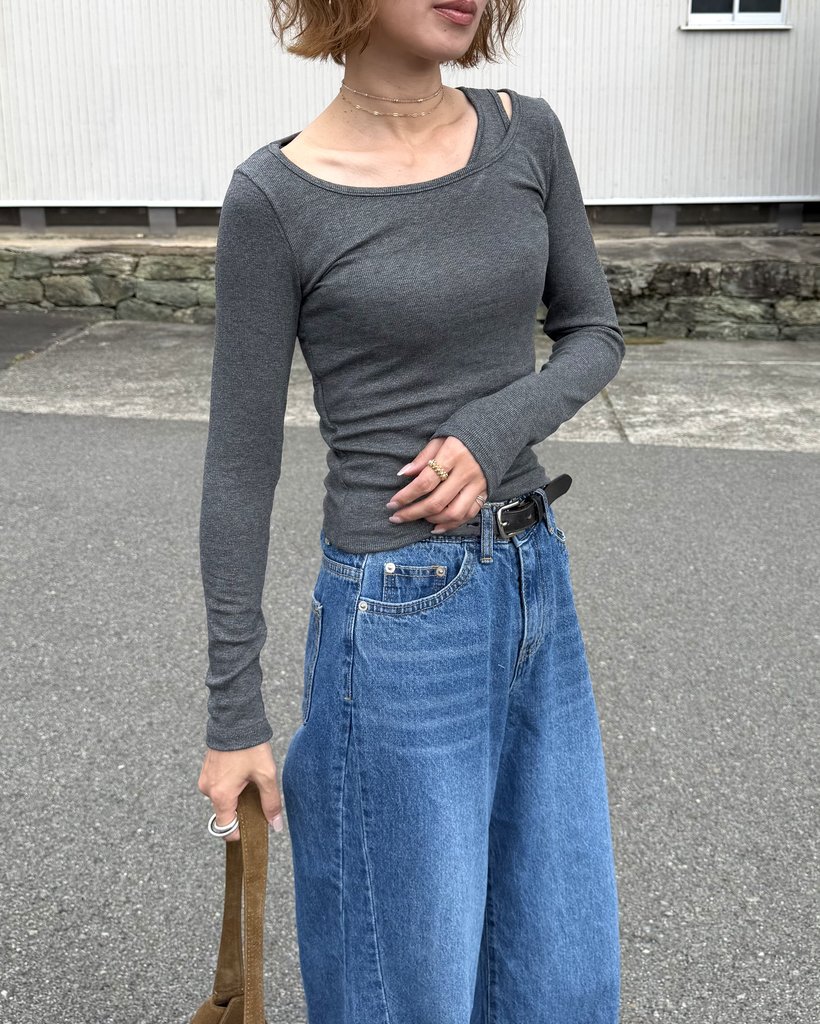 リブレイヤードロングT