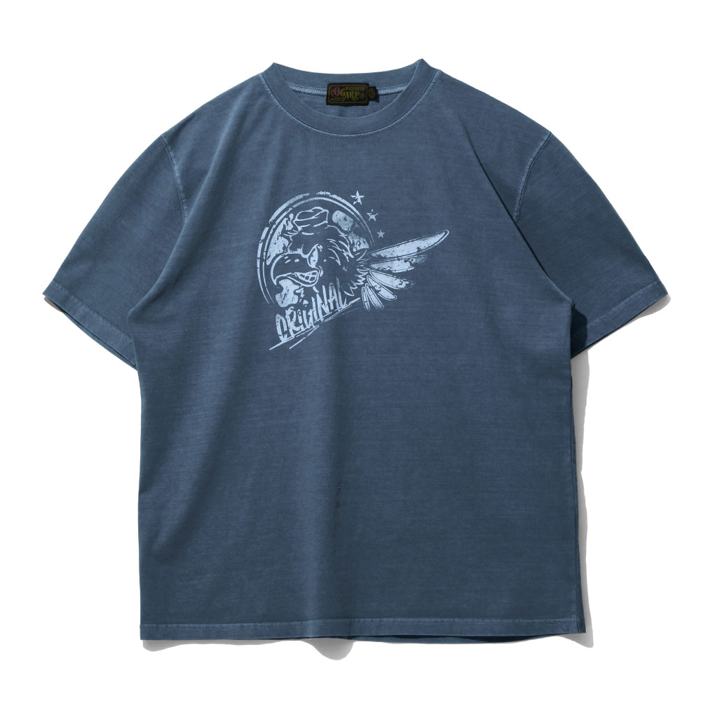 W) Sun Retro Graphic T-Shirt - Art Blue | ファッション通販