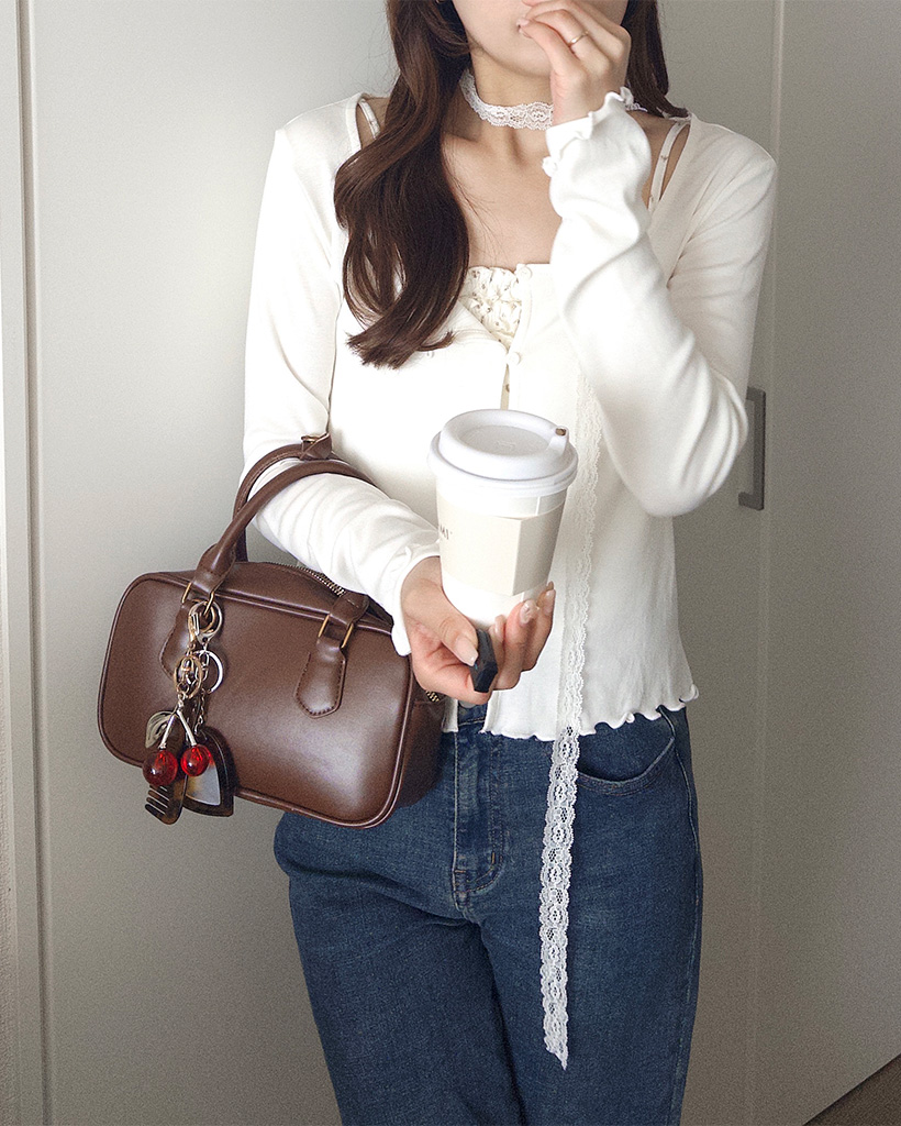 フラワーレースキャミソール＆カーディガンセット