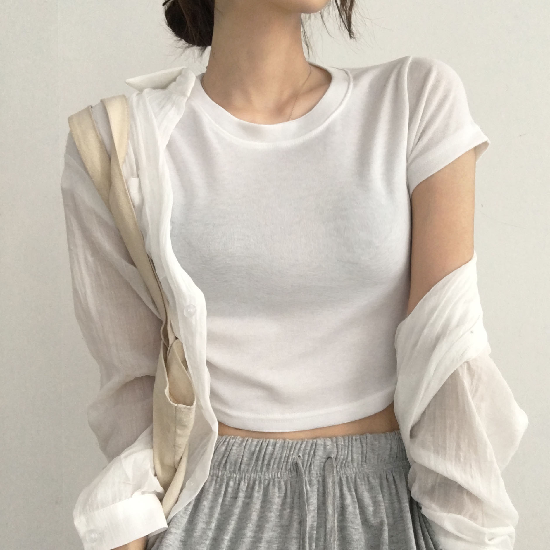 ソフトクロップドTシャツ | ファッション通販サイト NUGU