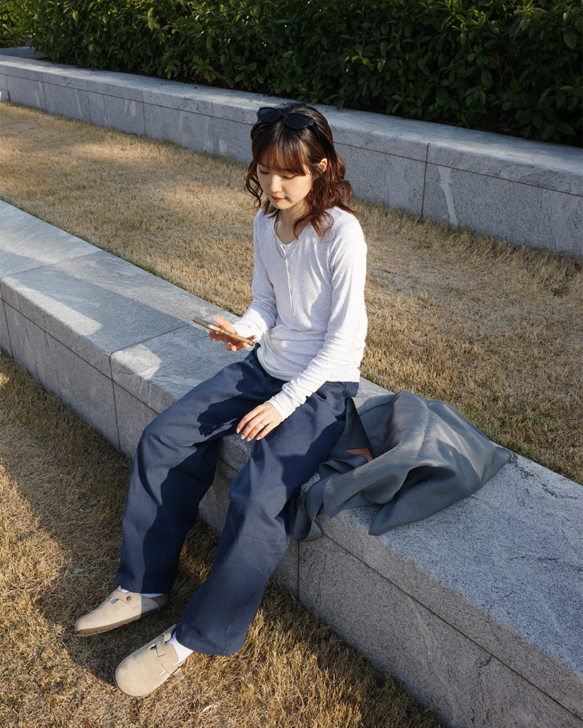 コットンワイドパンツ