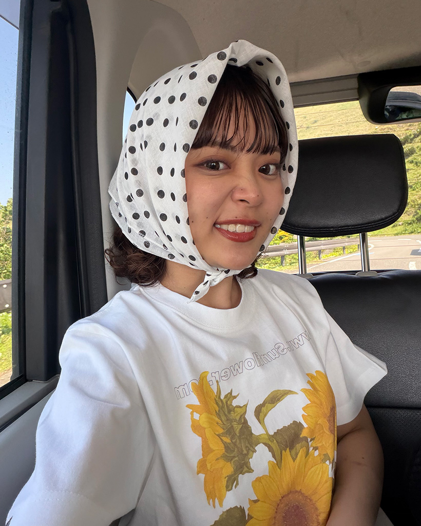 ドットパターンバンダナ
