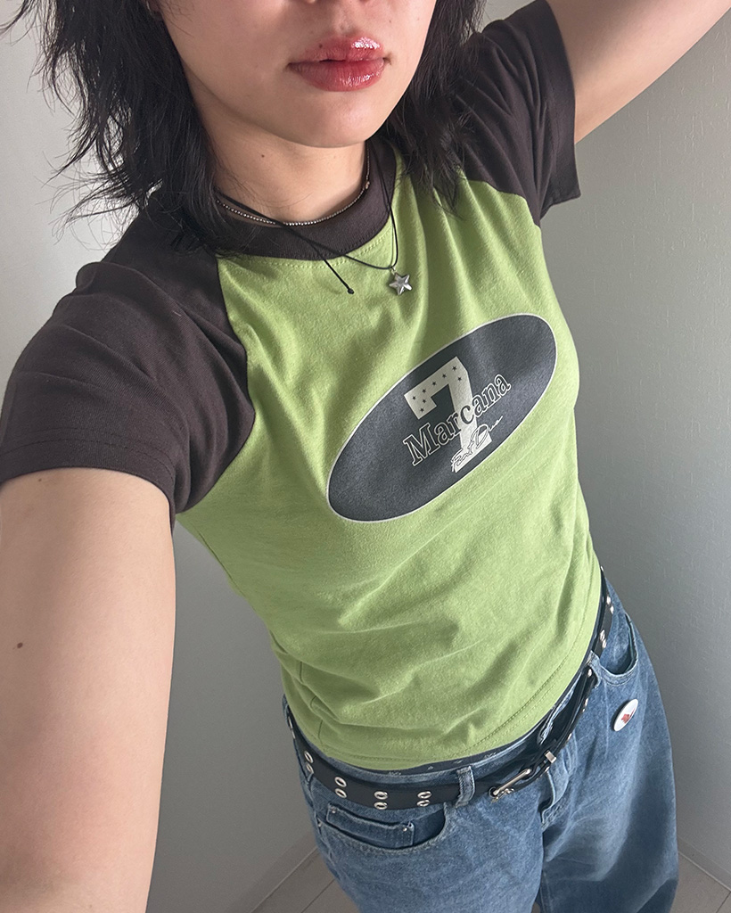 ナンバーロゴラグラン半袖Tシャツ