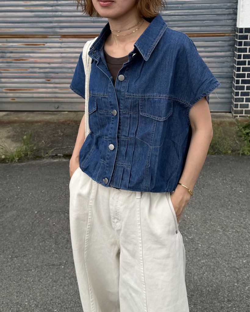 デニムノースリシャツ