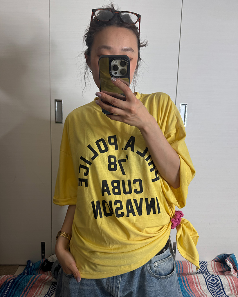 オーバーサイズロゴTシャツ