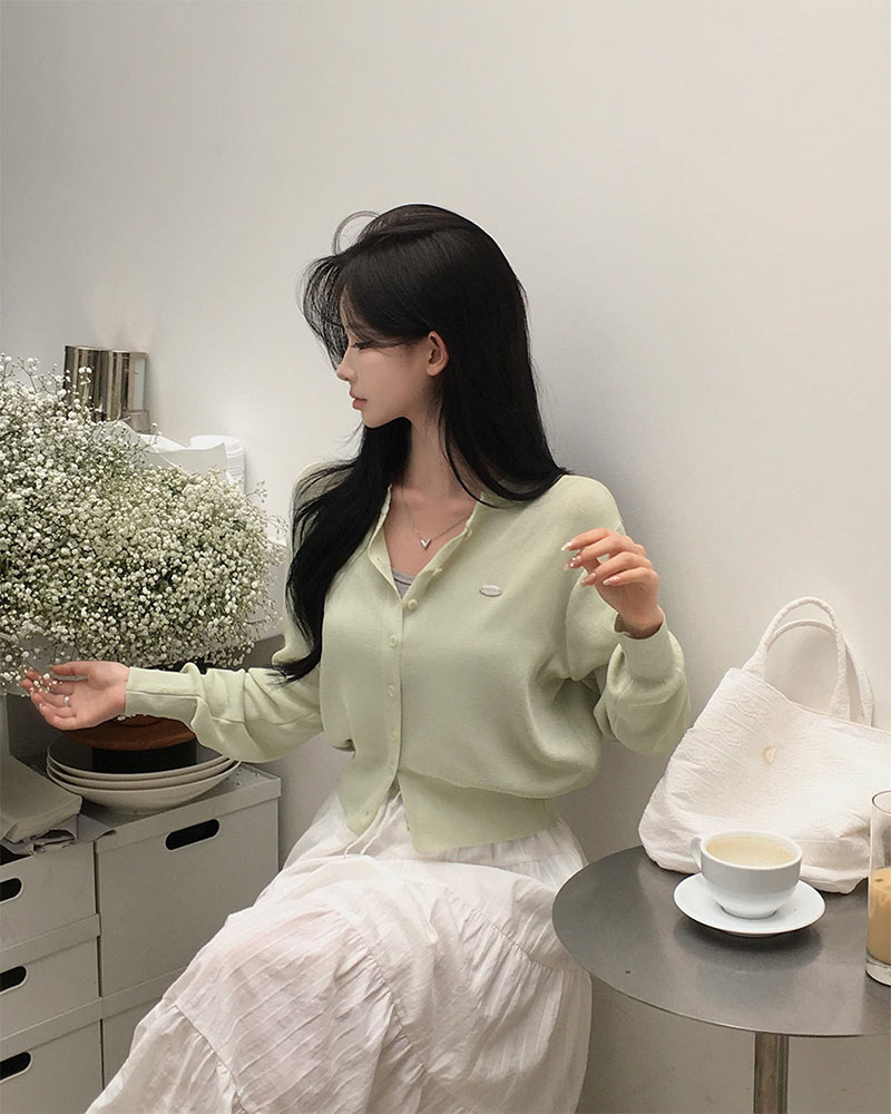 ♥︎ カーデ1点 original] デイ、ラウンドペンダントカーディガン | ファッション通販