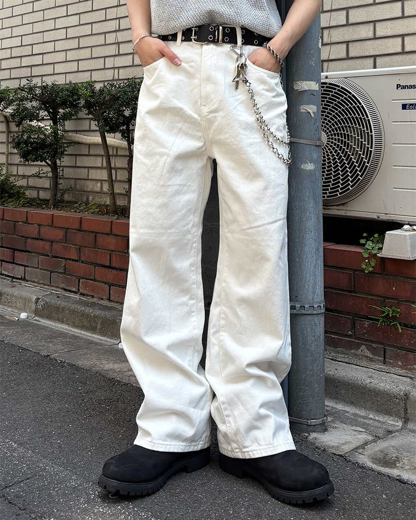 バックゴムワイドパンツ
