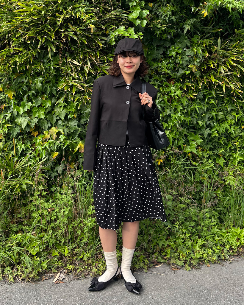 クロップボタンジャケット