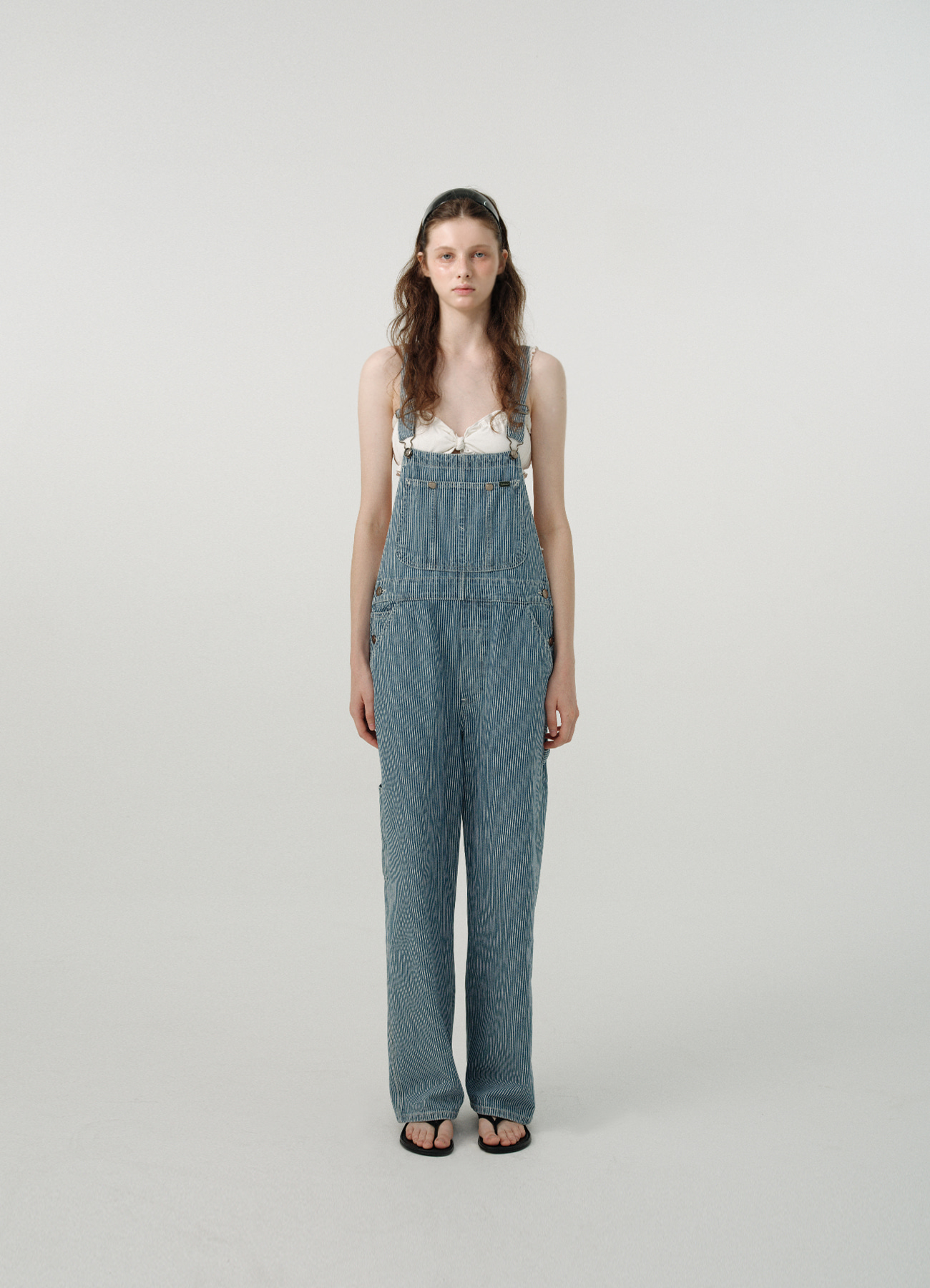 Hickory Striped Denim Overall