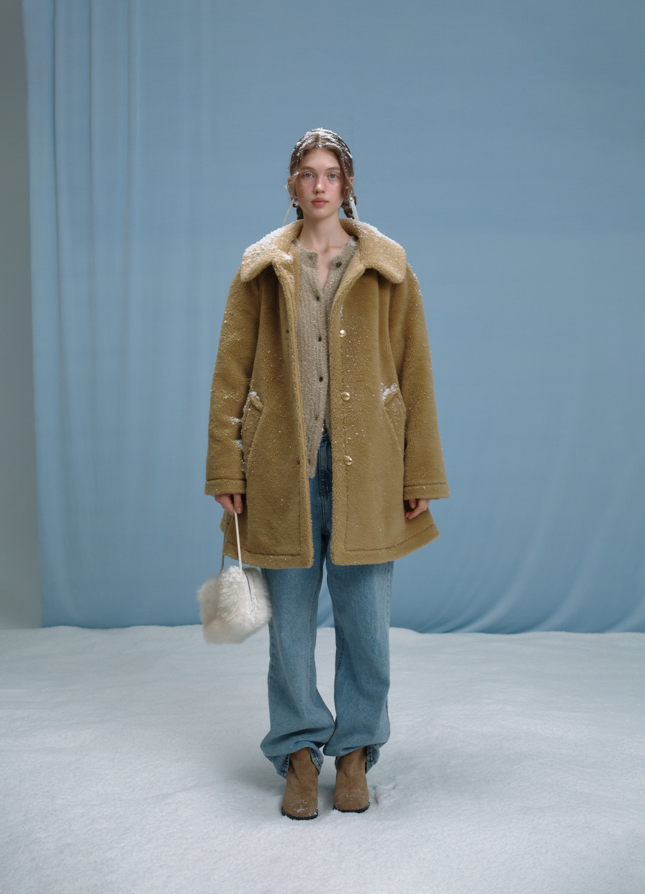 [Influencer pick] Carol Teddy Wool Coat - beige