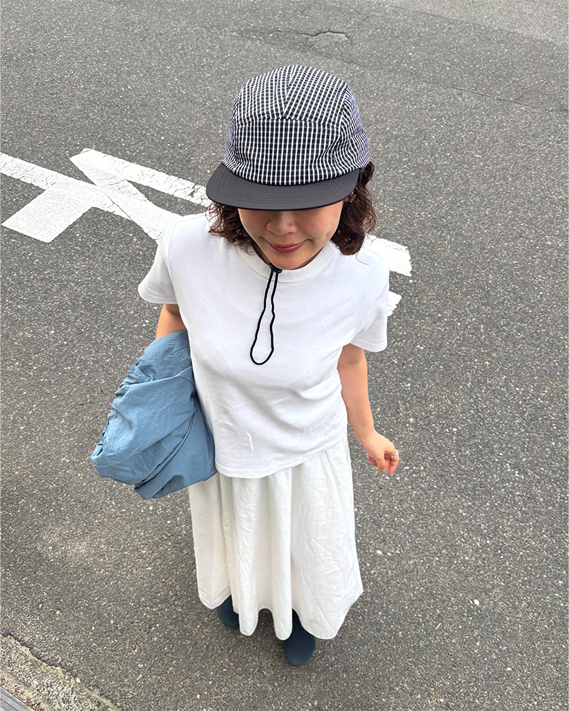 チェックストラップキャンプキャップ