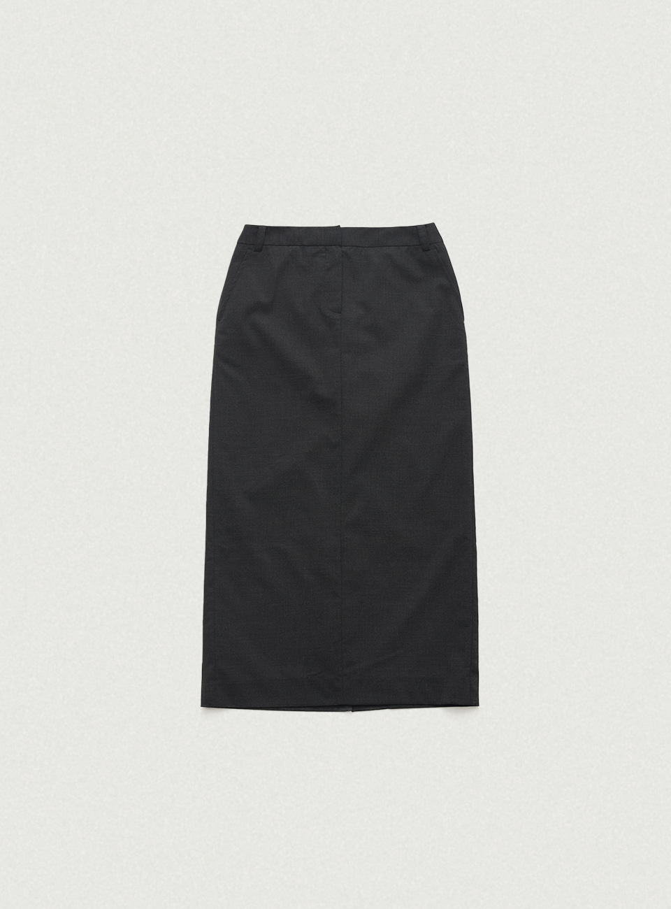 Mould Low Rise Maxi Skirt_Charcoal