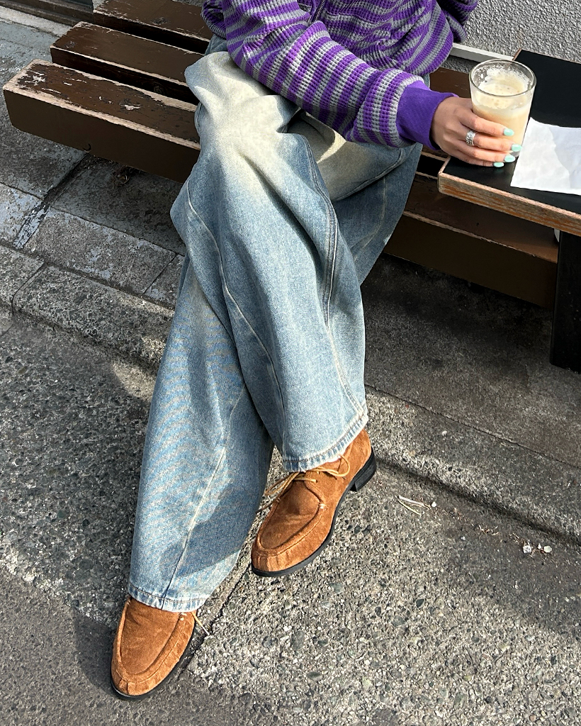 スウェードギャザートゥチャッカブーツ