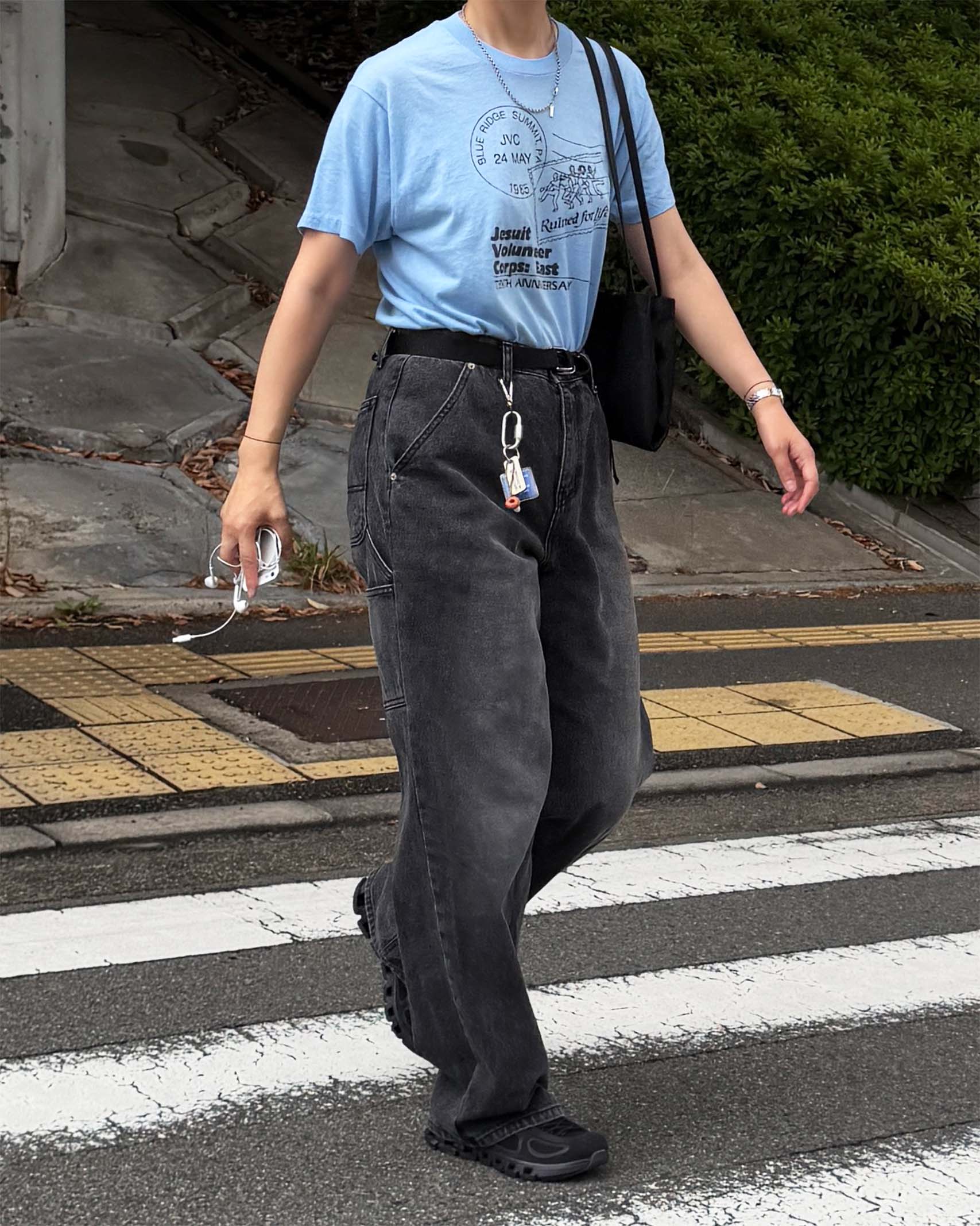 (ORIGINAL) オーセンティックカーペンターデニムパンツ (washing black)