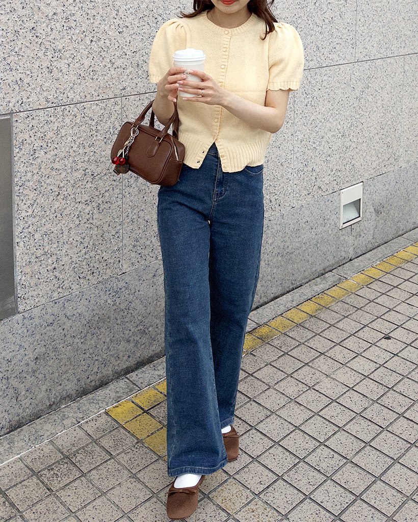 ウエストゴムデニムパンツ