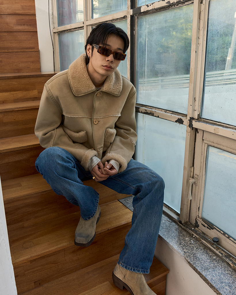 Aspen shearling mustang_sand beige