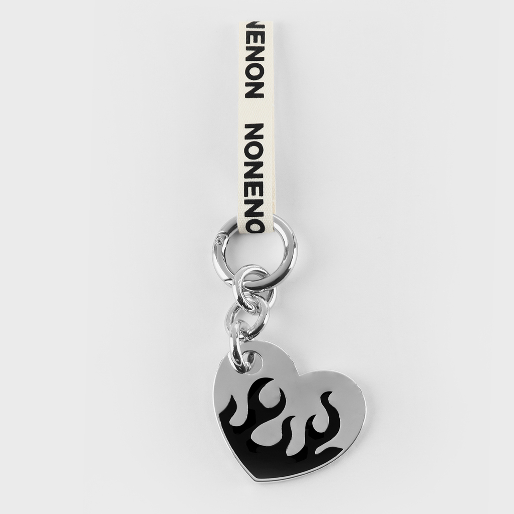 [Kアイドル着用] FLAME LOVE KEYRING(BLACK)_S