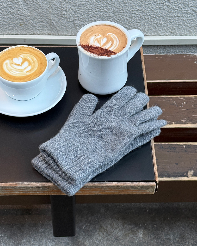 ウールミックスシンプルグローブ