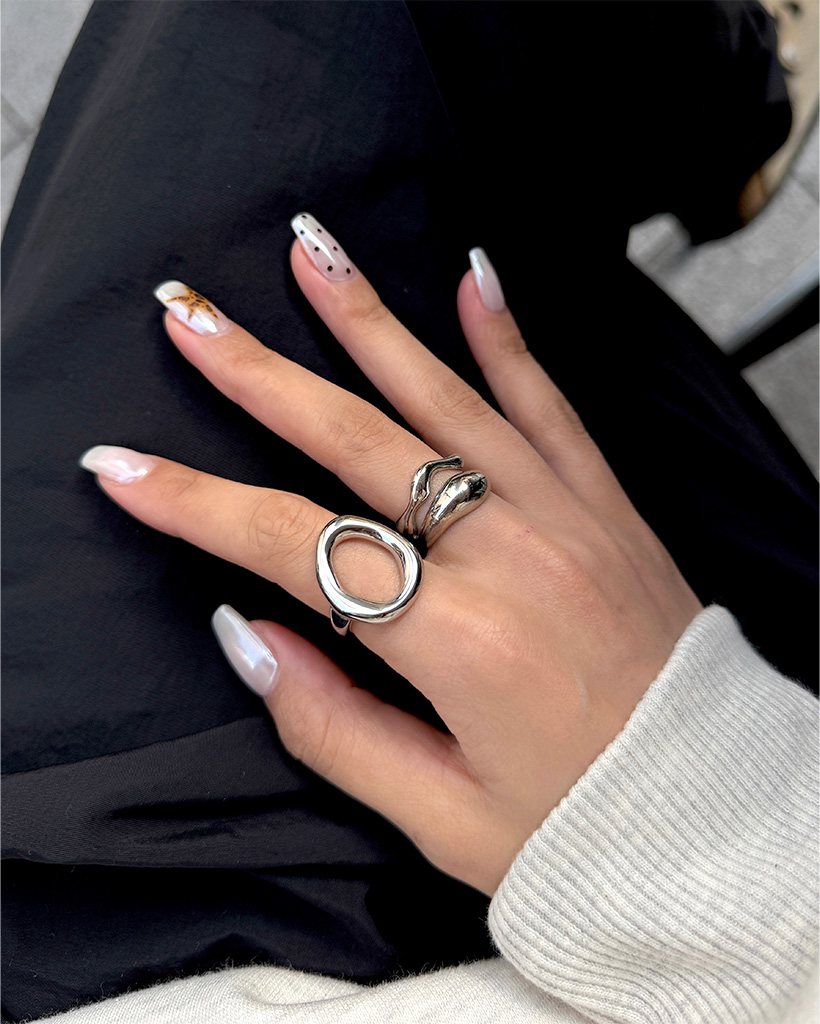 オーバルデザインリング