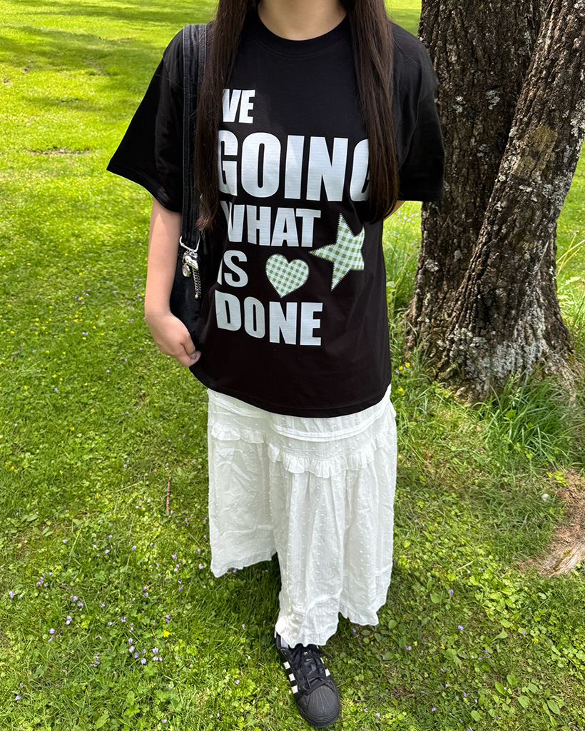 レタリングスター半袖Tシャツ