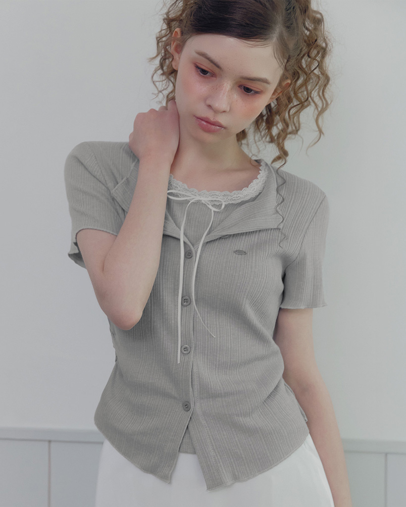 Poiner Layered Ribbed Short-Sleeve T-Shirt