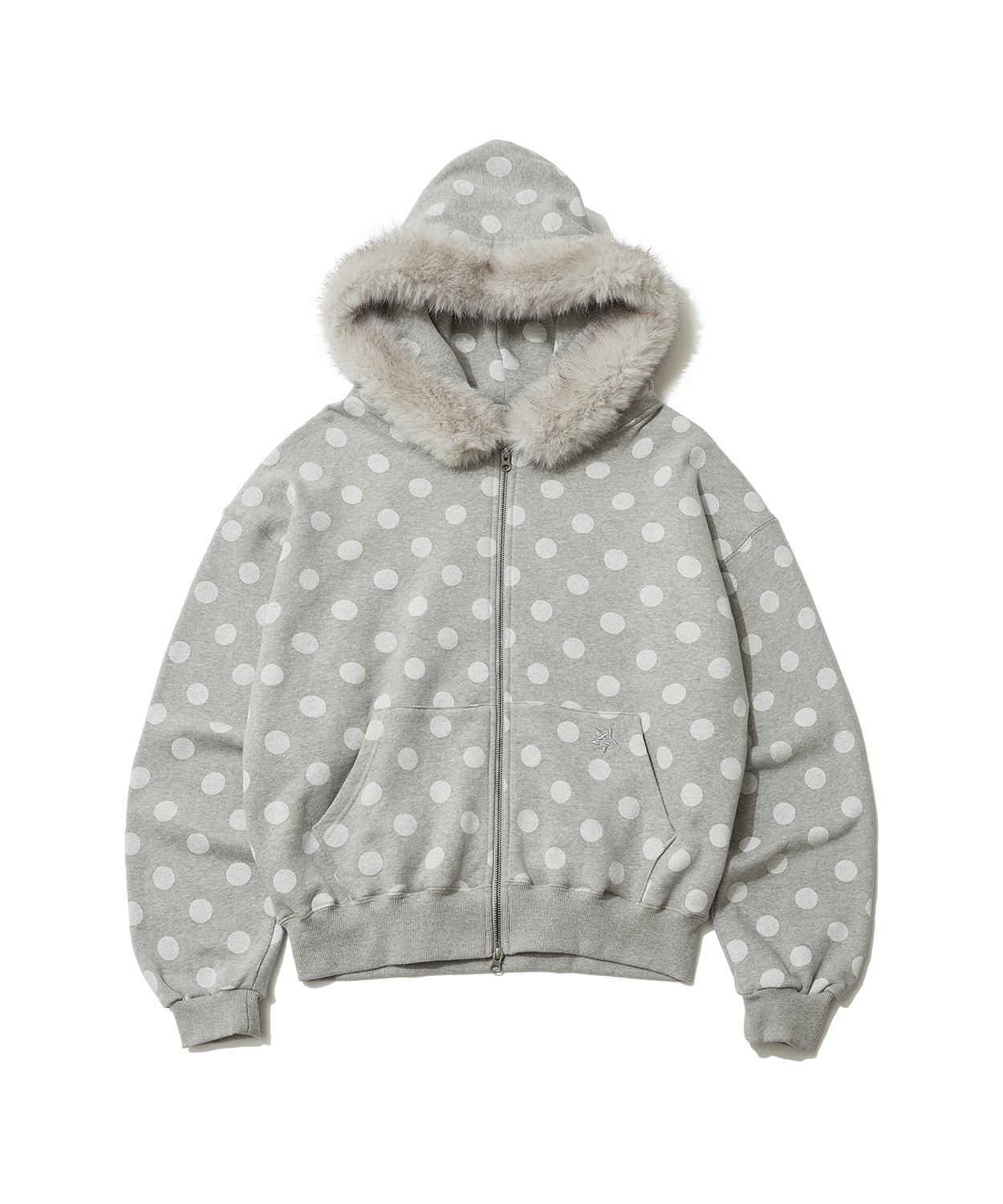 くぅ DOT WINGS FUR HOODIE ZIP-UP | ファッション通販サイト NUGU