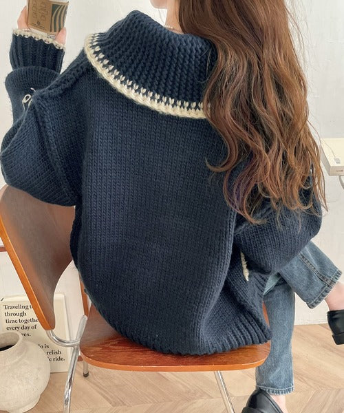 カウチンニットアウター JaVa ジャバコラボ》大人のカウチン。ロービングカウチンニット