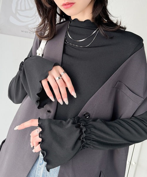 大人の上品な華やかさを演出する。キャンディースリーブシアーメロー