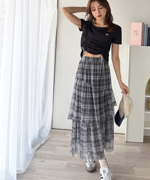 【新品・タグ付】Milly ミリー プリーツスカート アシンメトリー Lサイズ セール】アシンメトリープリーツスカート（スカート）｜AMELY