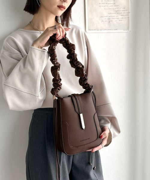 ドロースハンドルフェイクレザーフラップハンドル2Way ドロースハンドルフェイクレザーフラップハンドル2Way