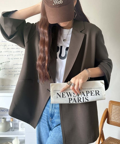 Classical Origin】「大人の風格。」ダブルテーラードオーバーサイズ