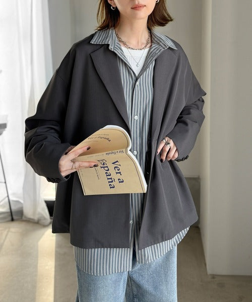 きちんと感とリラックス感を両立。ゆるシルエット、テーラード