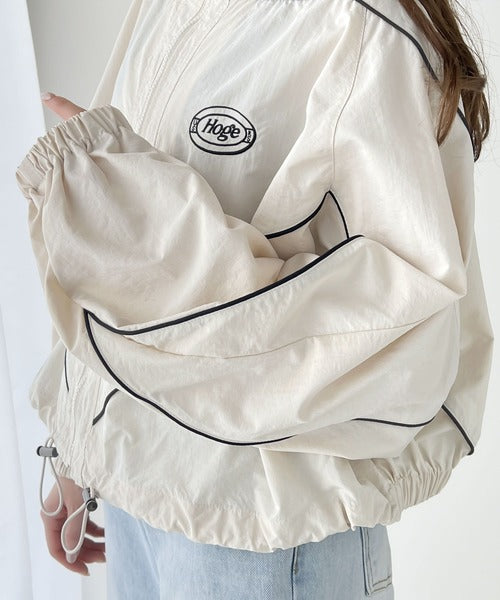 Javaジャバコラボ》甘カジュアルを格上げ。配色パイピングナイロン