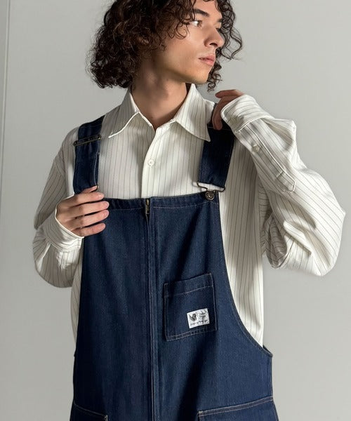 Classical Origin】Front-Zip Loose Overalls／フロントジップ仕様