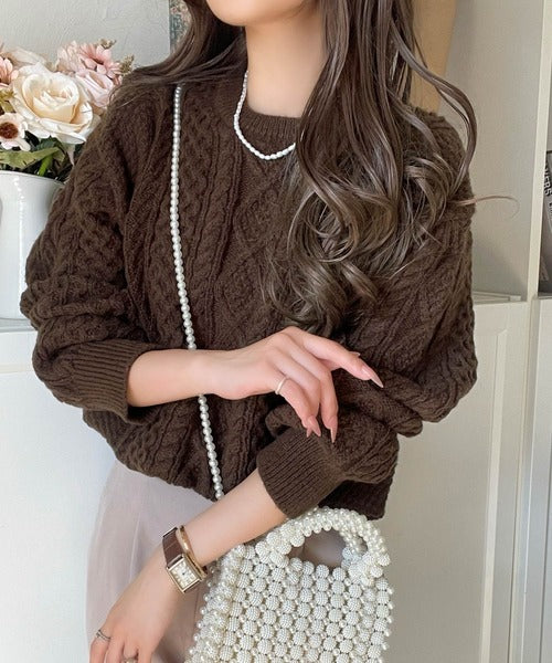 クラシカルなアラン編みが映える♪秋冬ムードをグッと高めるケーブル