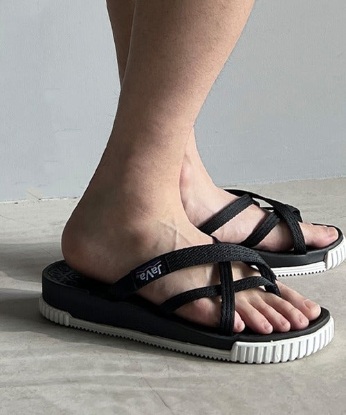 JaVa ジャバコラボ》クロスストラップサンダル jm0849004