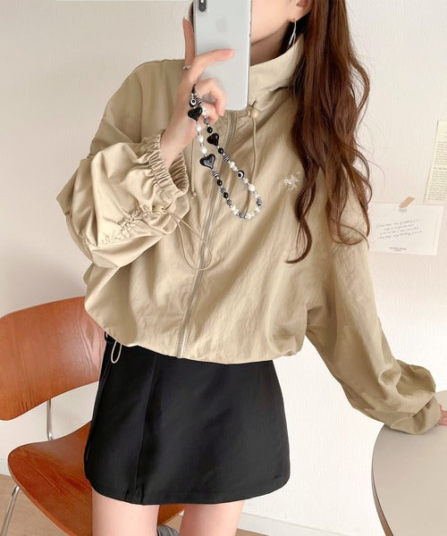 新品未使用　ROPÉ ゴールドボタンノーカラーブルゾン　定価41,800円 ROPÉ(ロペ) / ゴールドボタンノーカラーブルゾン (ジャケット