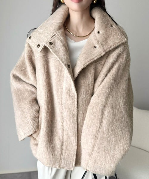 美品★ジャーナルスタンダードレサージュ コクーンミドルコート ベージュ Fサイズ コクーンミドルコート2 | ジャーナルスタンダード レサージュ(journal